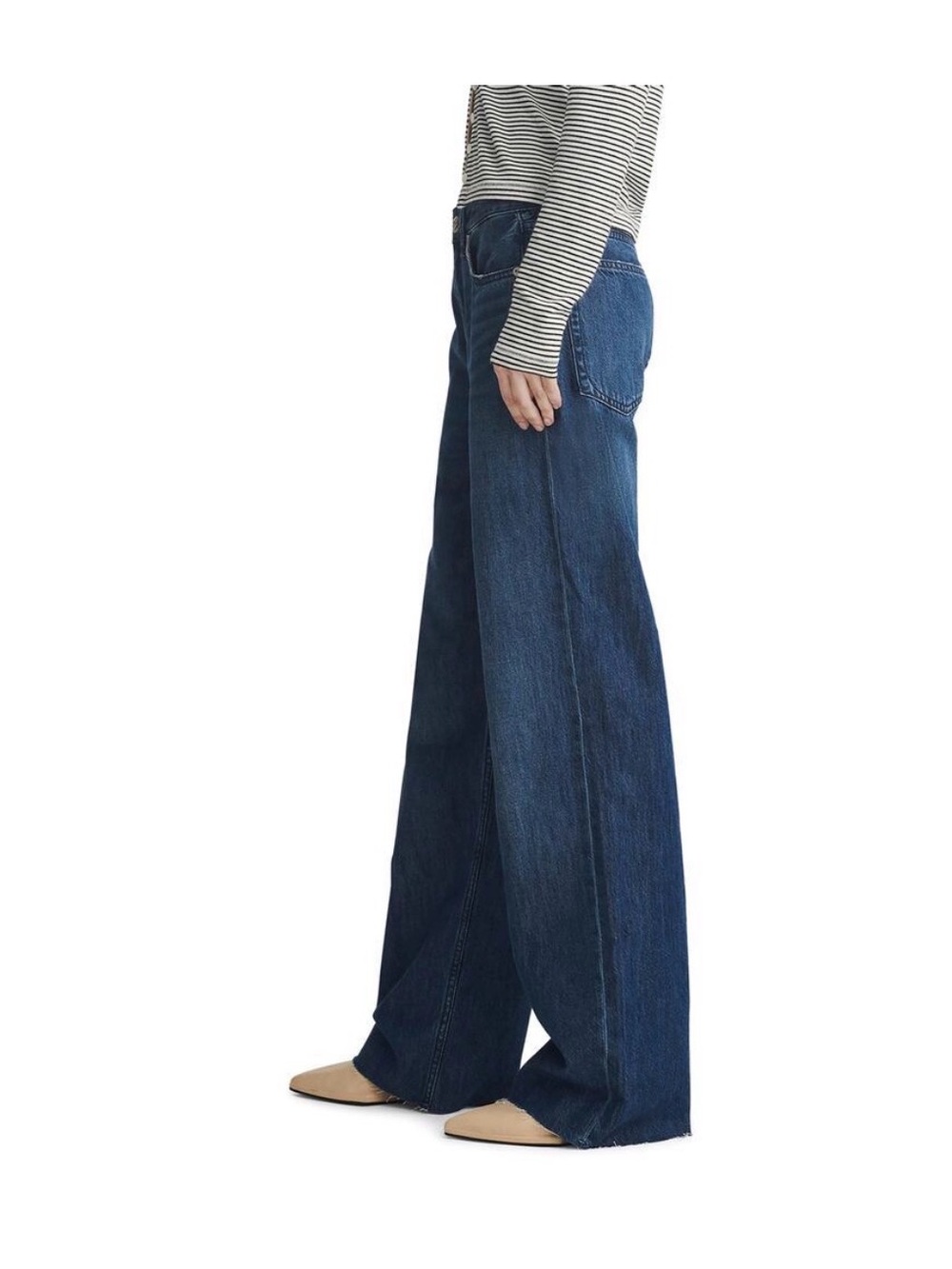 rag & bone Logan Featherweight Wide-Leg Jeans - Picture 3 of 7